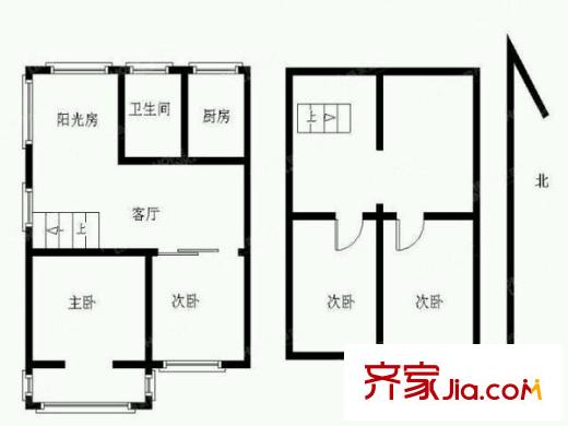 鳳凰花園城靜幽園戶型圖戶型圖 4室 4室2廳2衛(wèi)1廚