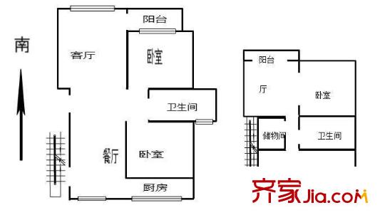 泰盈陽光之旅戶型圖戶型圖 4室 4室2廳2衛(wèi)1廚