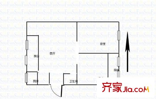 匯林綠洲戶型圖戶型圖 3室 3室2廳2衛(wèi)1廚