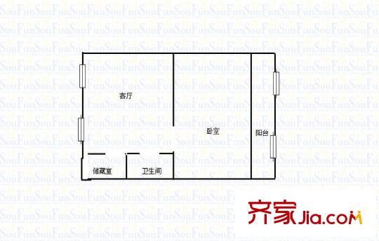 匯林綠洲戶型圖戶型圖 1室 