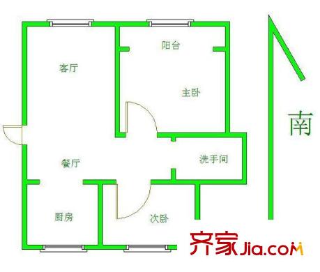 威尼斯水城第六街區(qū)戶型圖戶型圖 2室 2室2廳1衛(wèi)1廚
