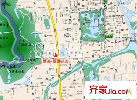 愛濤翠湖花園交通圖