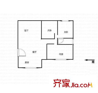 愛濤翠湖花園戶型圖戶型圖 3室 3室2廳2衛(wèi)1廚