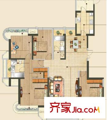 蘇寧睿城戶型圖戶型圖 3室 3室