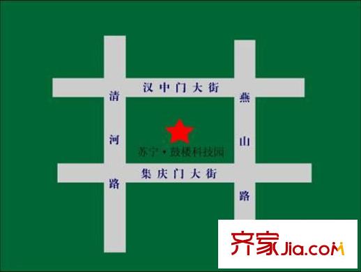 蘇寧睿城交通圖