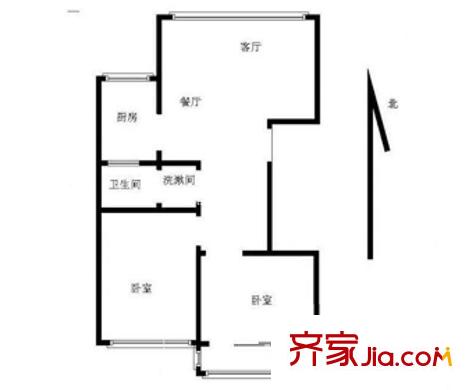 辰龍綠苑戶型圖戶型圖2室 2室1廳1衛(wèi)