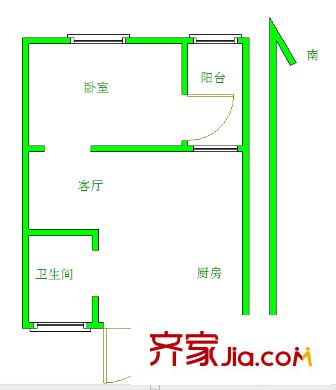 幸福美地戶(hù)型圖戶(hù)型圖 1室 1室1廳1衛(wèi)1廚