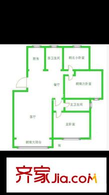 金陵世紀(jì)花園戶型圖戶型圖3室 3室2廳2衛(wèi)1廚