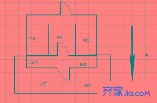 南磚新村戶型圖戶型圖2室 2室1廳1衛(wèi)1廚