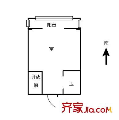 金域中央街區(qū)戶型圖戶型圖1室 1室