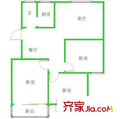 林景瑞園戶型圖戶型圖 4室 4室2廳2衛(wèi)1廚