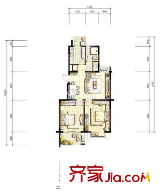亞都天元居戶(hù)型圖戶(hù)型圖 2室 2室1廳1衛(wèi)1廚