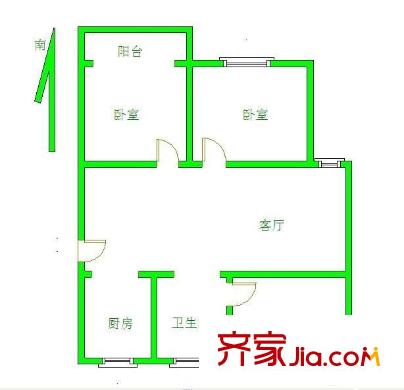 南灣營(yíng)戶型圖戶型圖 3室 3室1廳1衛(wèi)1廚