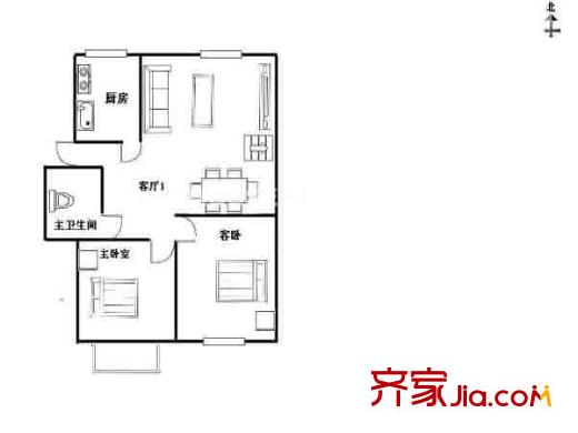 南灣營戶型圖戶型圖 2室 