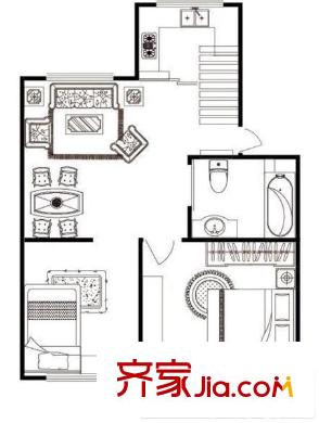 天悅花園戶型圖戶型圖 3室 3室2廳2衛(wèi)1廚