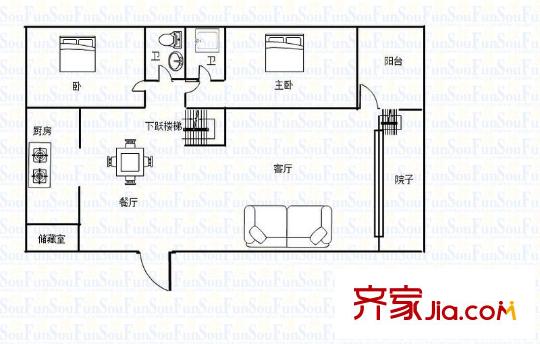 香山美墅戶型圖戶型圖 5室 5室2廳3衛(wèi)1廚