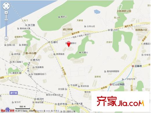 五塘新村交通圖