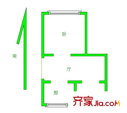 五塘新村戶型圖戶型圖 1室 1室1廳1衛(wèi)1廚