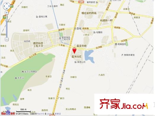 盤龍山莊交通圖