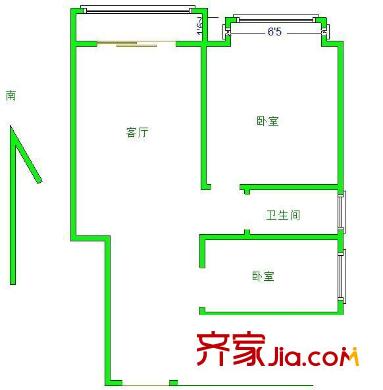 盈家春天戶型圖戶型圖 2室 2室1廳1衛(wèi)1廚
