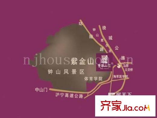 天泓山莊交通圖 