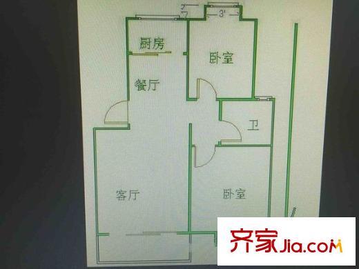 天潤城六街區(qū)戶型圖戶型圖2室 2室2廳1衛(wèi)1廚