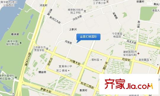 金基匯錦國際交通圖交通區(qū)位圖