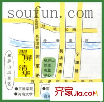 翠屏清華園交通圖