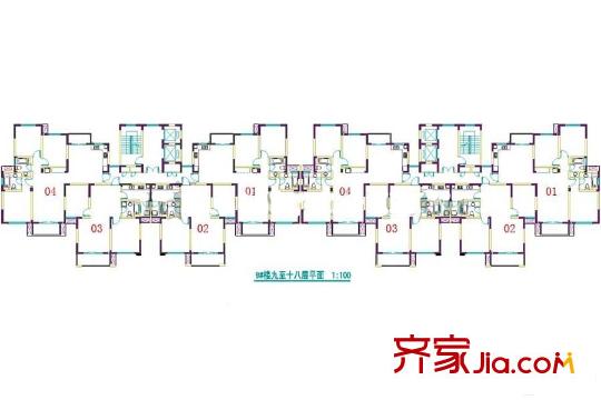 海德北岸城9#I4套型 