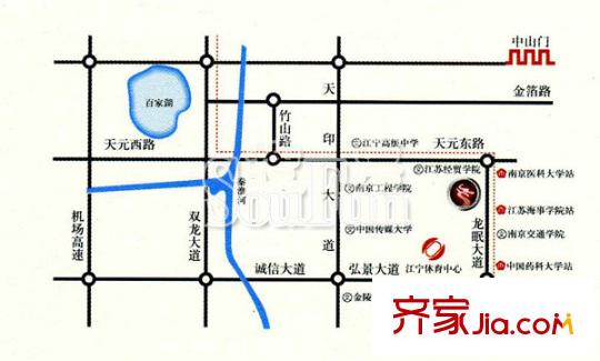 東方龍湖灣交通圖