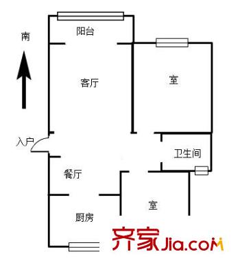 御水灣花園戶型圖戶型圖2室 2室2廳1衛(wèi)1廚