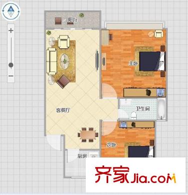 華匯康城戶型圖戶型圖 2室 2室2廳1衛(wèi)