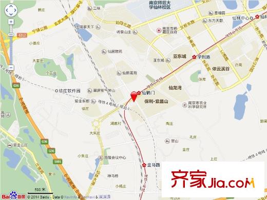 保利紫晶山交通圖