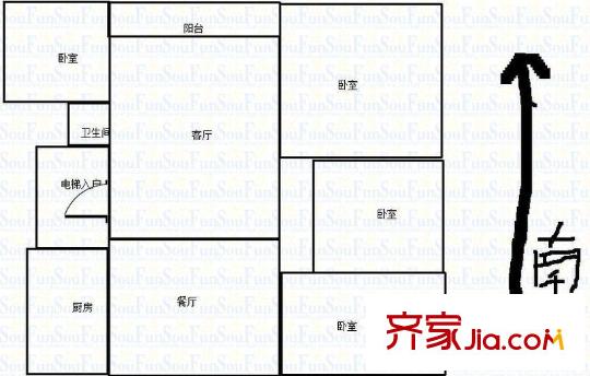 保利紫晶山戶型圖戶型圖 4室 4室2廳3衛(wèi)1廚