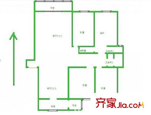 武夷花園戶(hù)型圖戶(hù)型圖 4室 4室2廳2衛(wèi)1廚