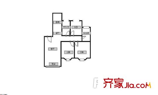 武夷花園戶(hù)型圖戶(hù)型圖 3室  3室2廳1衛(wèi)