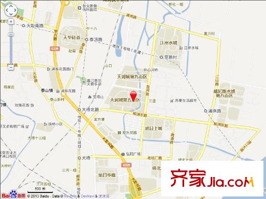 天潤城十二街區(qū)交通圖