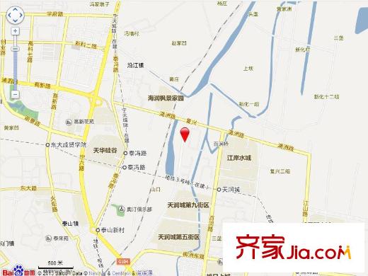 天潤城十四街區(qū)交通圖