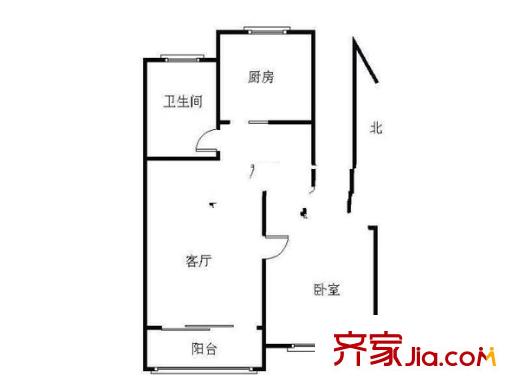 天元吉第城戶型圖戶型圖 1室 1室2廳1衛(wèi)1廚