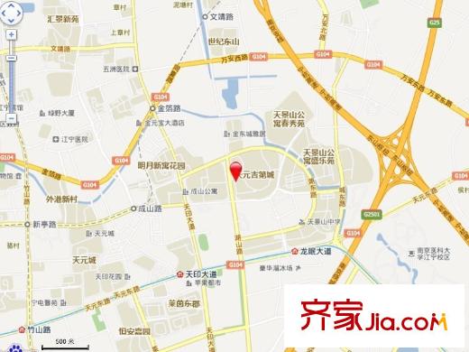天元吉第城交通圖