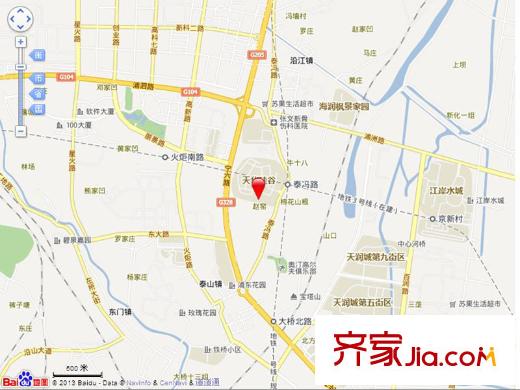 天華綠谷莊園交通圖