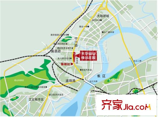 天華綠谷莊園交通圖