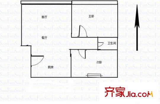 仙龍灣戶型圖戶型圖2室 2室1廳1衛(wèi)