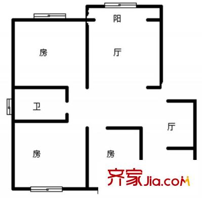 方圓綠茵戶型圖戶型圖 3室  3室2廳1衛(wèi)1廚