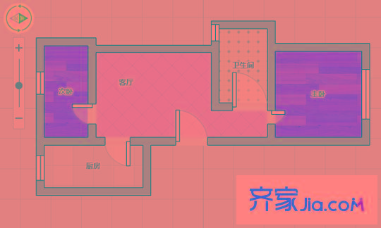 大地伊特花園戶型圖戶型圖 2室 2室1廳1衛(wèi)1廚