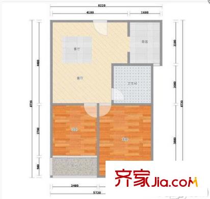 百家湖花園倫敦城戶型圖戶型圖2室 2室1廳1衛(wèi)1廚