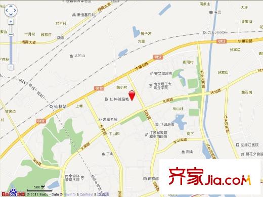 仙林誠品城交通圖區(qū)位圖