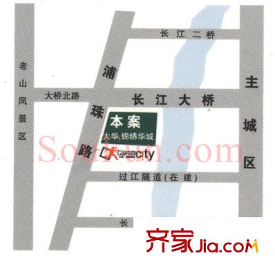 大華錦繡華城交通圖