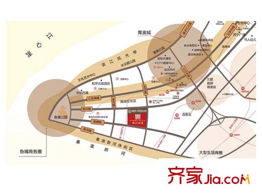 五礦崇文金城區(qū)位圖