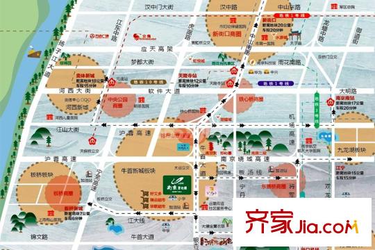 南京碧桂園交通區(qū)位圖